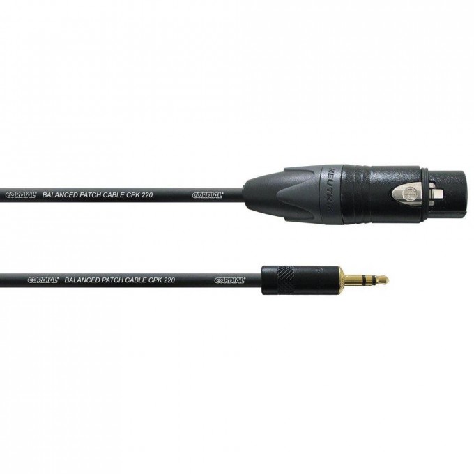 Микрофонный кабель CORDIAL CPM 1,5 FW-UNB 55797